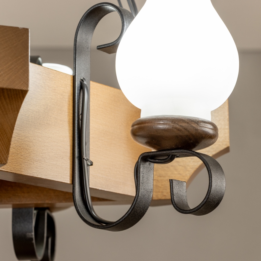 Brilagi - Lühter QUEEN 3xE14/40W/230V pöök/pähkel