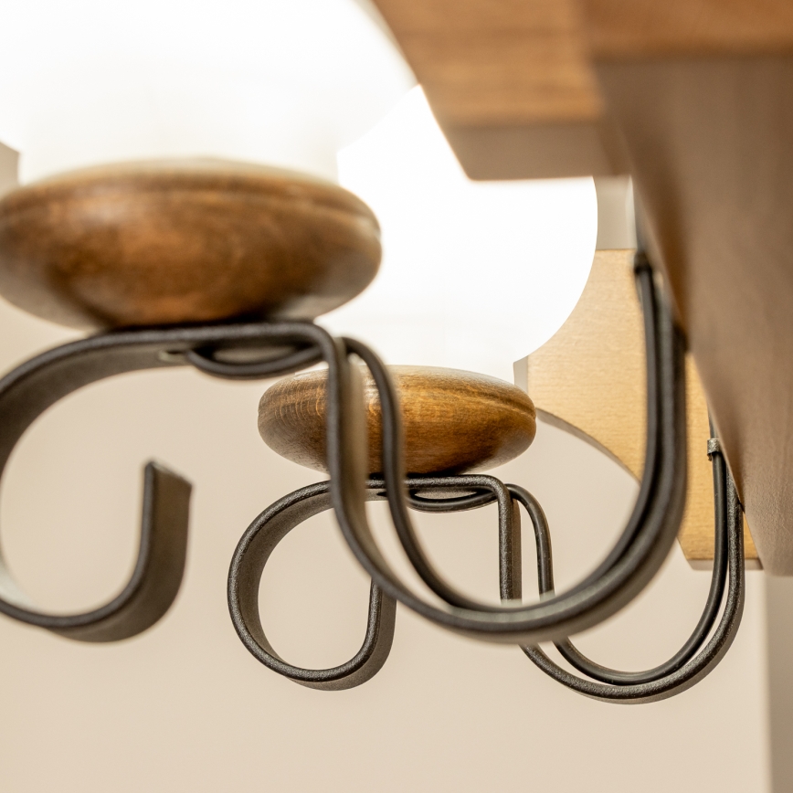 Brilagi - Lühter QUEEN 8xE14/40W/230V pöök/pähkel