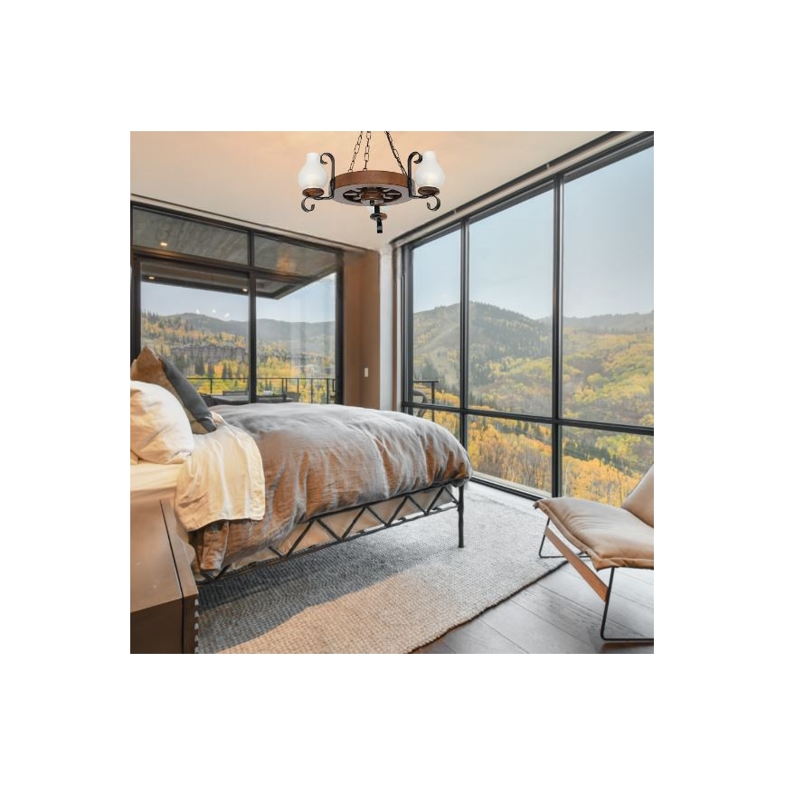 Brilagi - Lühter ROATA 3xE14/40W/230V pöök/pähkel