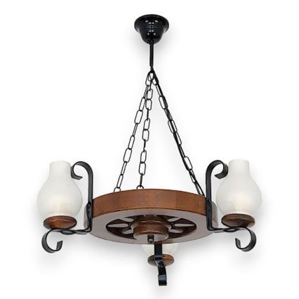 Brilagi - Lühter ROATA 3xE14/40W/230V pöök/pähkel