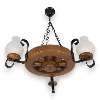 Brilagi - Lühter ROATA 3xE14/40W/230V pöök/pähkel