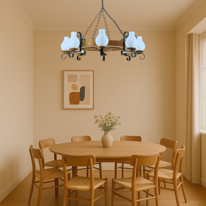 Brilagi - Lühter ROATA 8xE14/40W/230V pöök