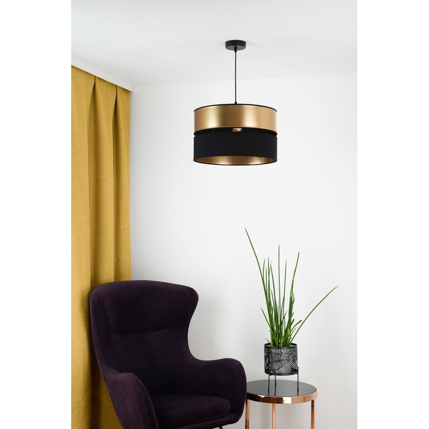Brilagi - Lühter ROYAL 1xE27/15W/230V d. 40 cm must/kuldne