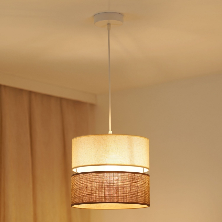 Brilagi - Lühter ROYAL YUTE 1xE27/15W/230V d. 25 cm beež/kreemikas