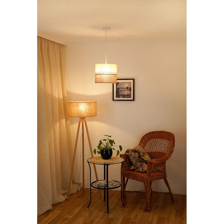 Brilagi - Lühter ROYAL YUTE 1xE27/15W/230V d. 25 cm beež/kreemikas