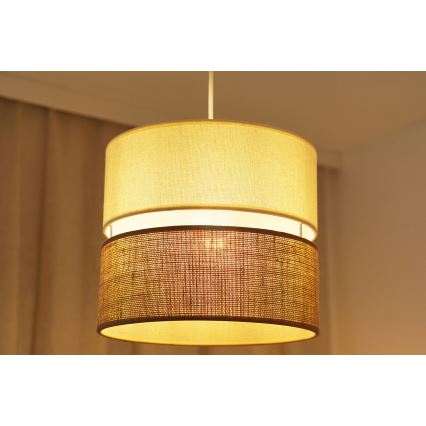 Brilagi - Lühter ROYAL YUTE 1xE27/15W/230V d. 25 cm beež/kreemikas