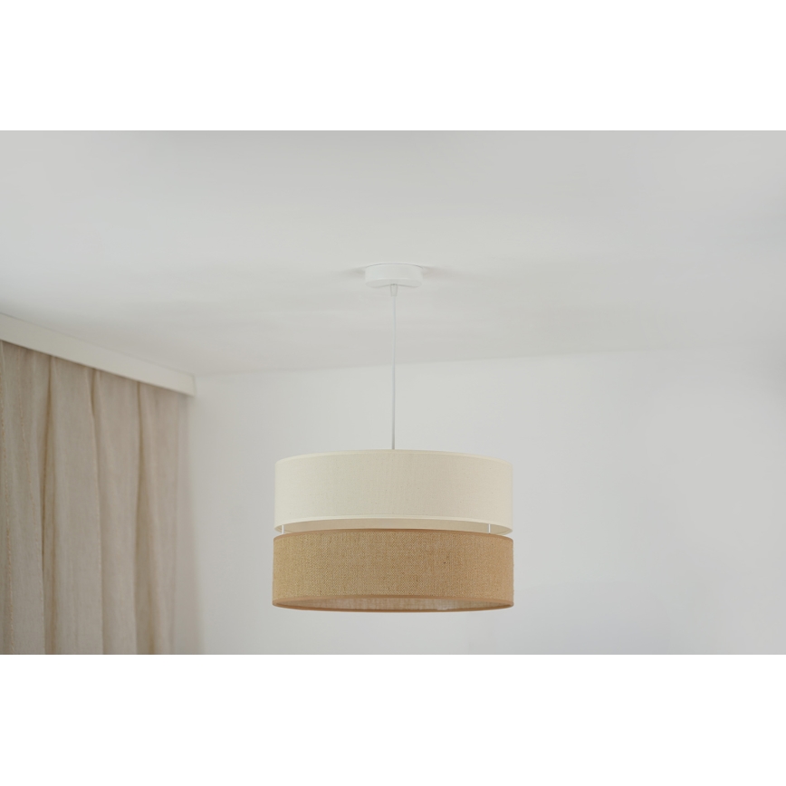 Brilagi - Lühter ROYAL YUTE 1xE27/15W/230V d. 40 cm beež/kreemikas