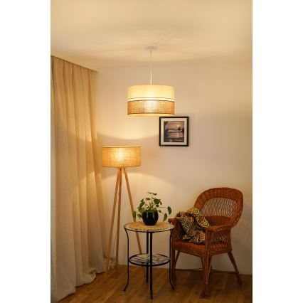 Brilagi - Lühter ROYAL YUTE 1xE27/15W/230V d. 40 cm beež/kreemikas