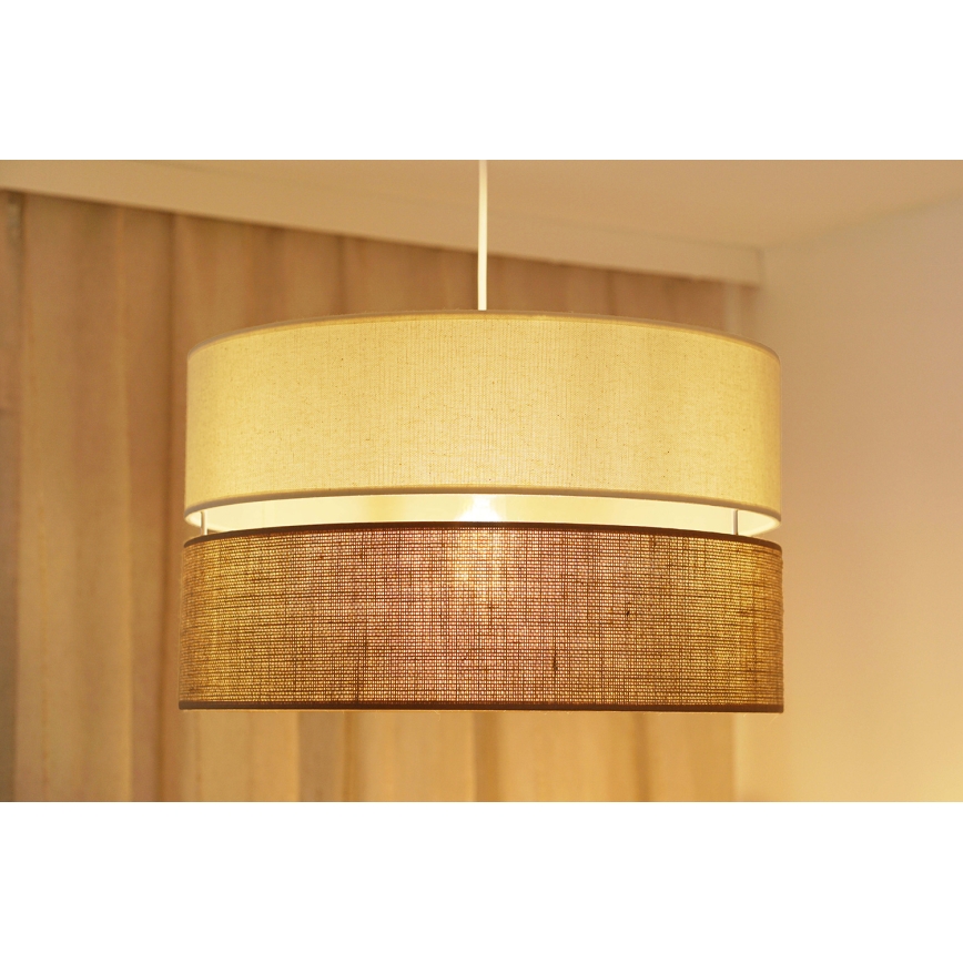 Brilagi - Lühter ROYAL YUTE 1xE27/15W/230V d. 40 cm beež/kreemikas