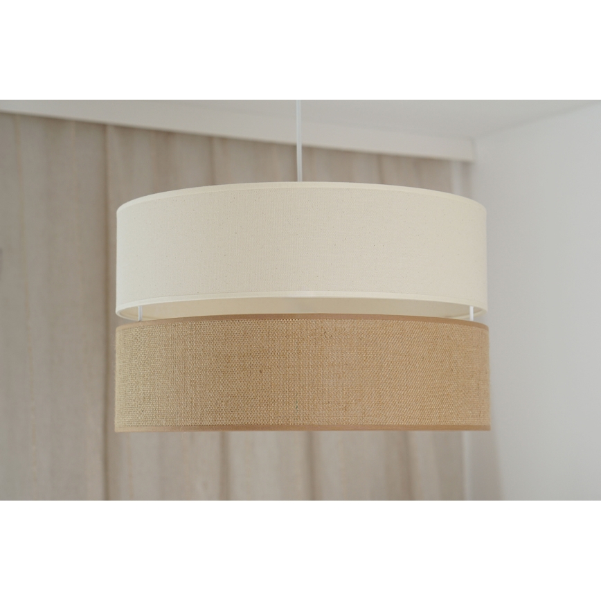 Brilagi - Lühter ROYAL YUTE 1xE27/15W/230V d. 40 cm beež/kreemikas