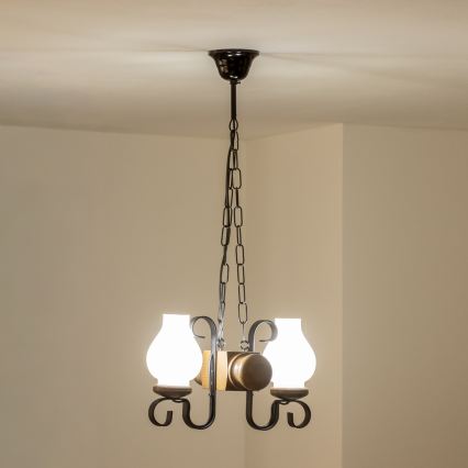 Brilagi - Lühter RUSTIC 2xE14/40W/230V pöök/pähkel