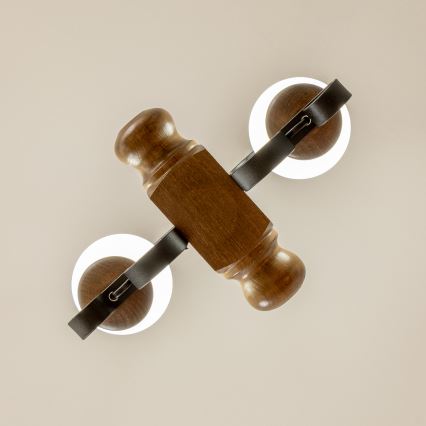 Brilagi - Lühter RUSTIC 2xE14/40W/230V pöök/pähkel