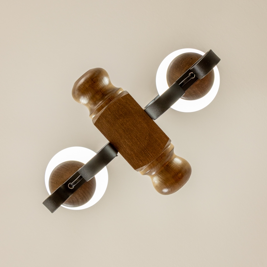 Brilagi - Lühter RUSTIC 2xE14/40W/230V pöök/pähkel