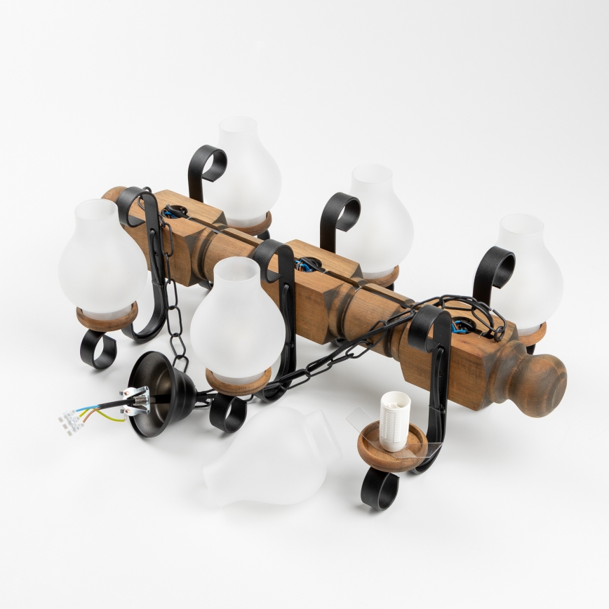 Brilagi - Lühter RUSTIC 6xE14/40W/230V pöök