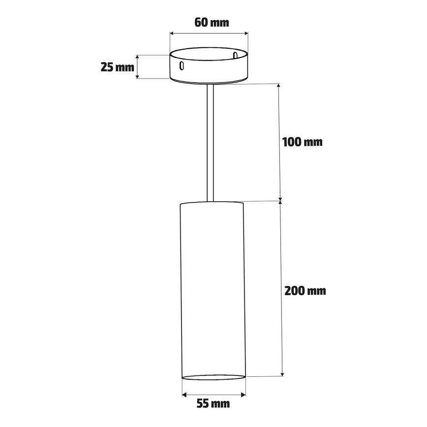Brilagi - Lühter SELE 1xGU10/30W/230V must/kuldne