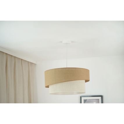 Brilagi - Lühter SHINE 1xE27/15W/230V d. 50 cm beež/kreemikas