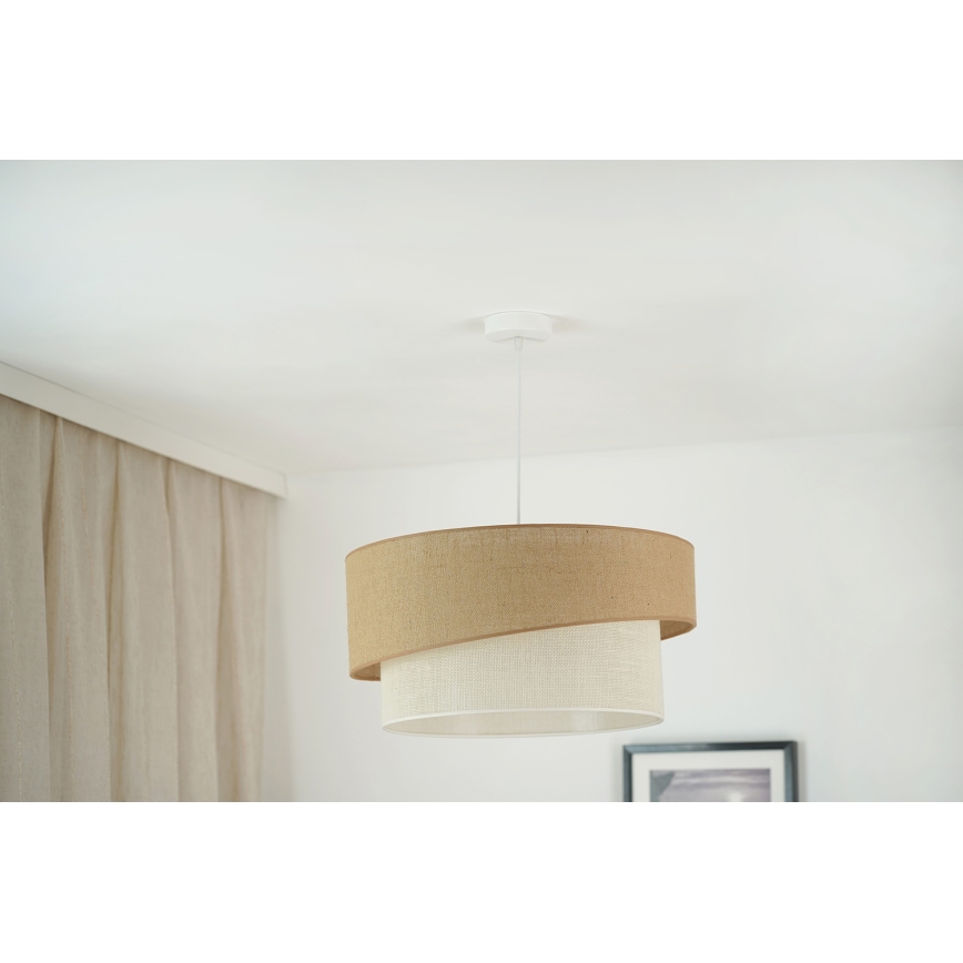 Brilagi - Lühter SHINE 1xE27/15W/230V d. 50 cm beež/kreemikas