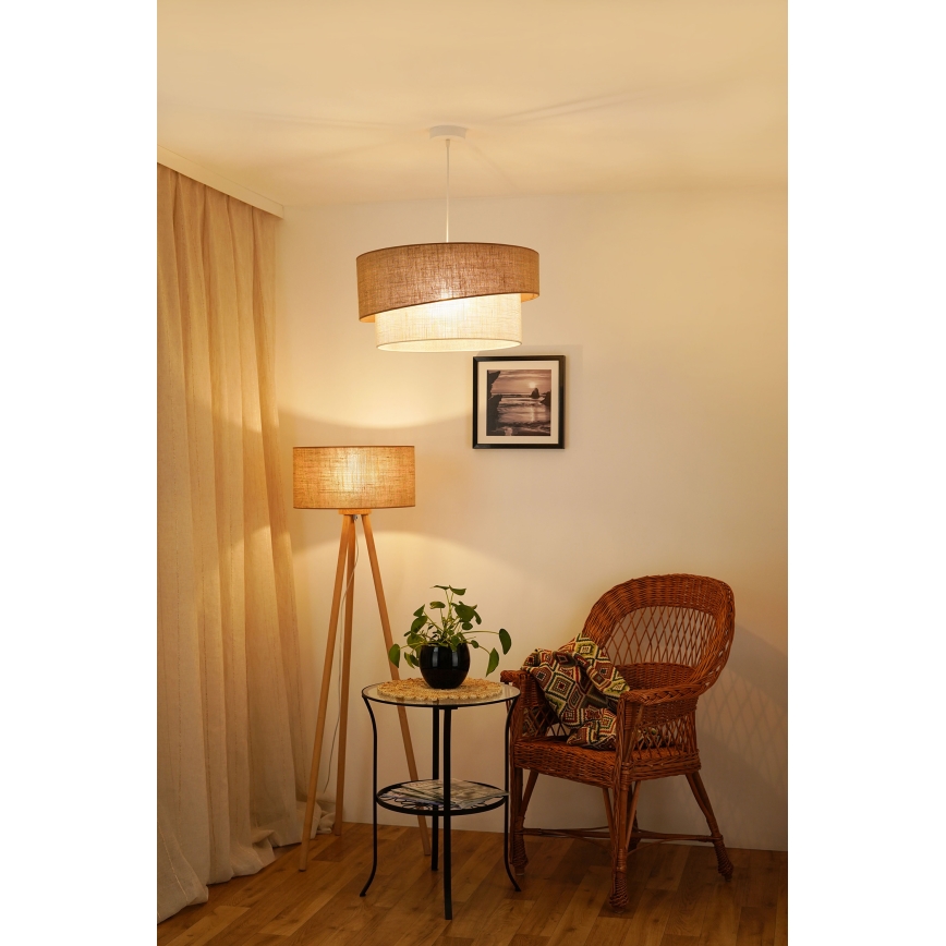 Brilagi - Lühter SHINE 1xE27/15W/230V d. 50 cm beež/kreemikas