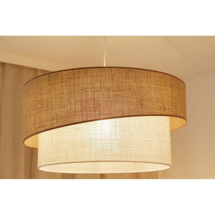 Brilagi - Lühter SHINE 1xE27/15W/230V d. 50 cm beež/kreemikas