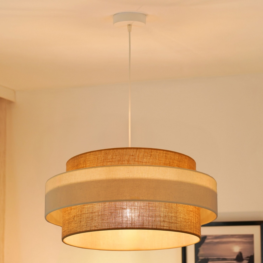 Brilagi - Lühter SPACE LIGHT 1xE27/15W/230V d. 50 cm beež/kreemikas
