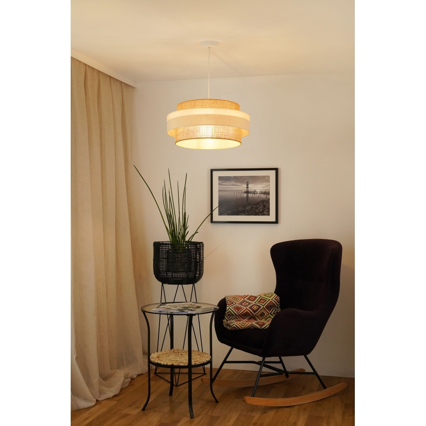 Brilagi - Lühter SPACE LIGHT 1xE27/15W/230V d. 50 cm beež/kreemikas