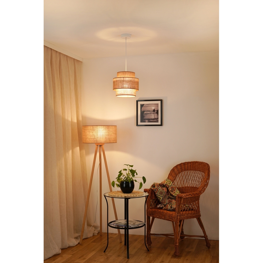 Brilagi - Lühter SPACE YUTE 1xE27/15W/230V d. 25 cm beež/valge