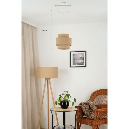 Brilagi - Lühter SPACE YUTE 1xE27/15W/230V d. 25 cm beež/valge