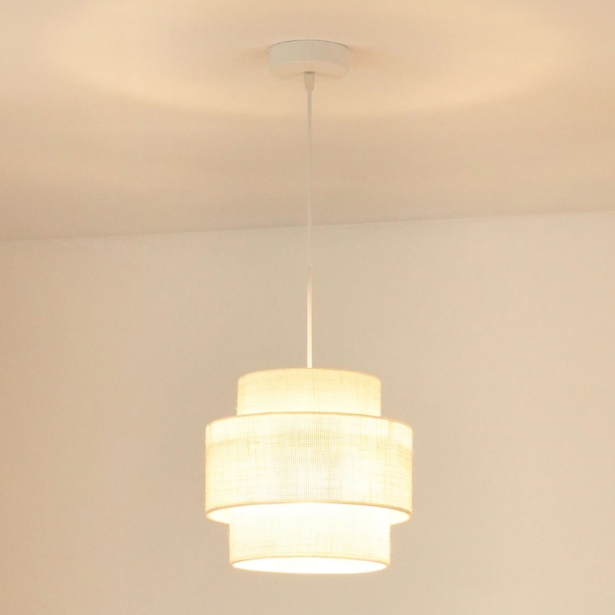 Brilagi - Lühter SPACE YUTE 1xE27/15W/230V d. 25 cm kreemikas/valge