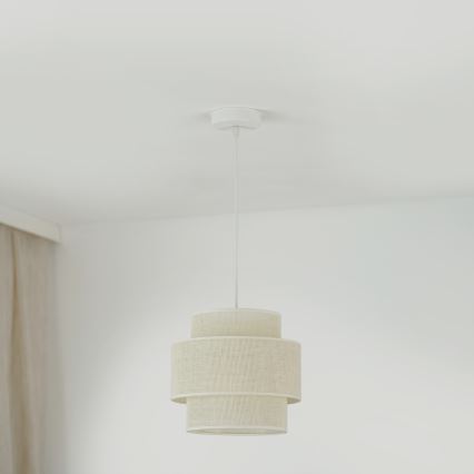 Brilagi - Lühter SPACE YUTE 1xE27/15W/230V d. 25 cm kreemikas/valge