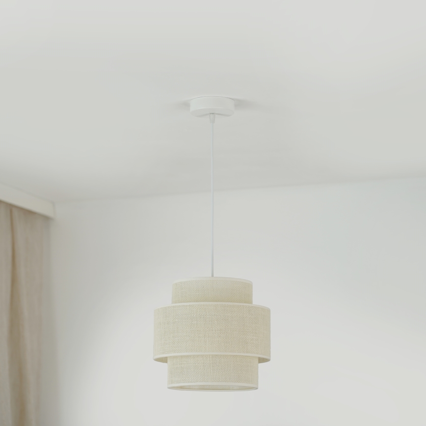 Brilagi - Lühter SPACE YUTE 1xE27/15W/230V d. 25 cm kreemikas/valge