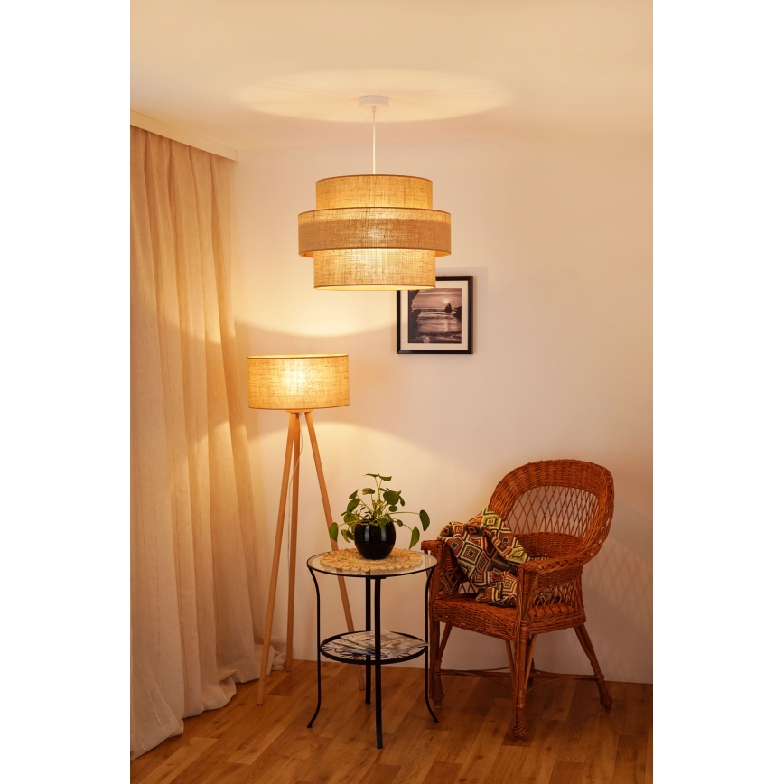 Brilagi - Lühter SPACE YUTE 1xE27/15W/230V d. 50 cm beež/valge