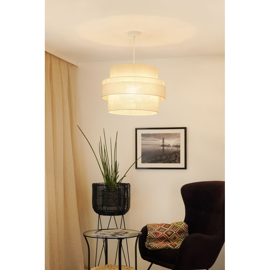 Brilagi - Lühter SPACE YUTE 1xE27/15W/230V d. 50 cm kreemikas/valge