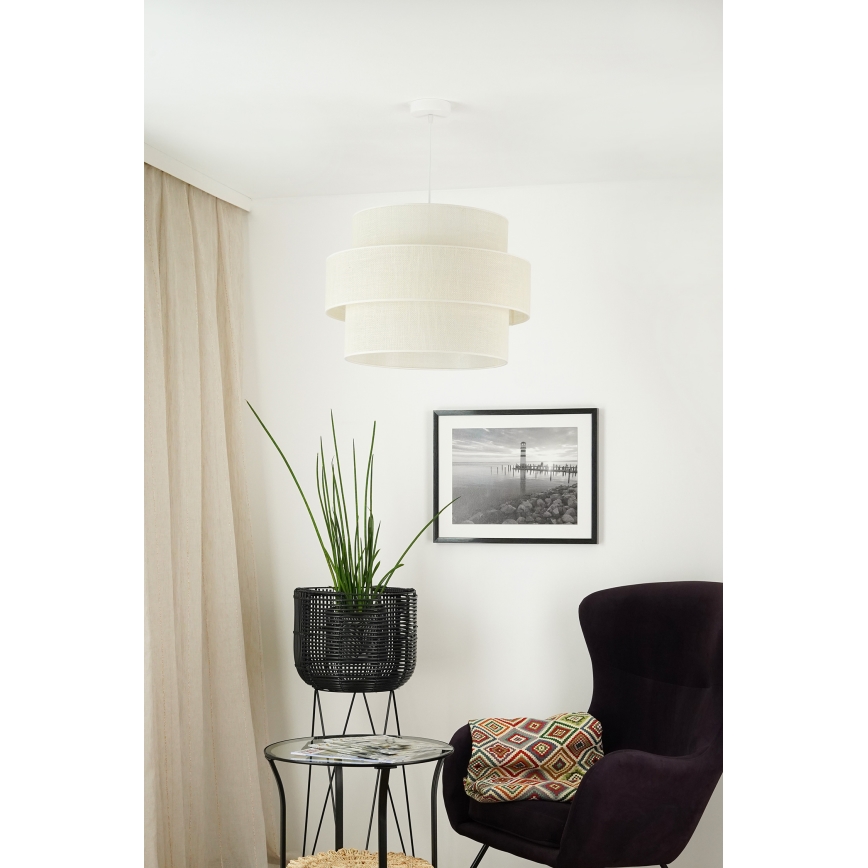 Brilagi - Lühter SPACE YUTE 1xE27/15W/230V d. 50 cm kreemikas/valge