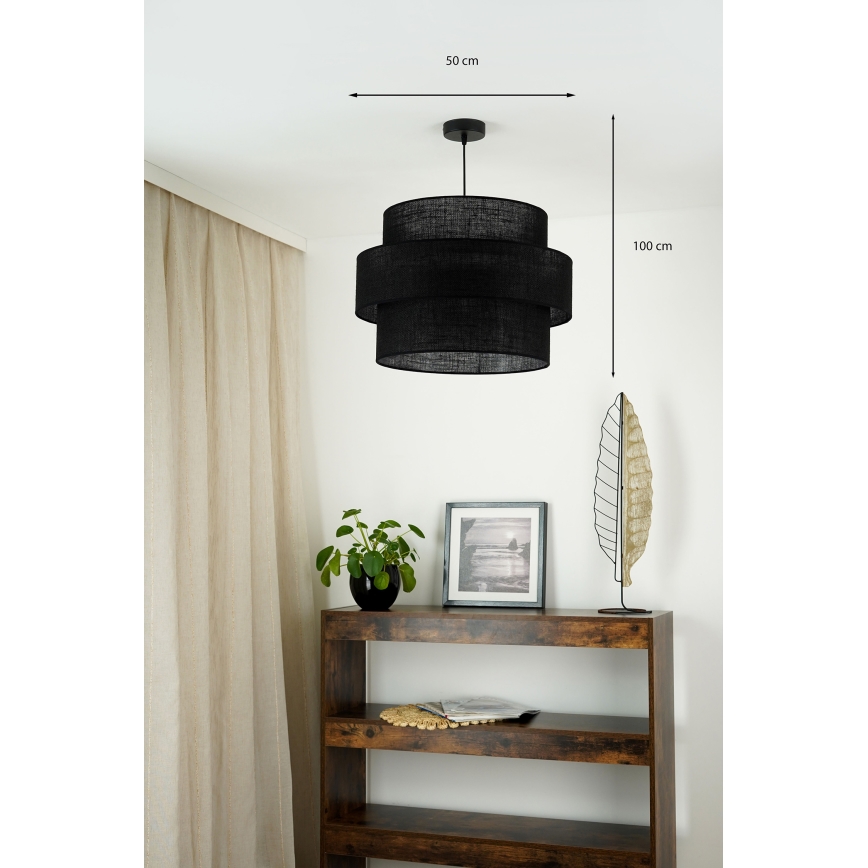 Brilagi - Lühter SPACE YUTE 1xE27/15W/230V d. 50 cm must