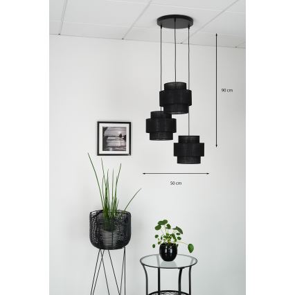 Brilagi - Lühter SPACE YUTE 3xE27/15W/230V must