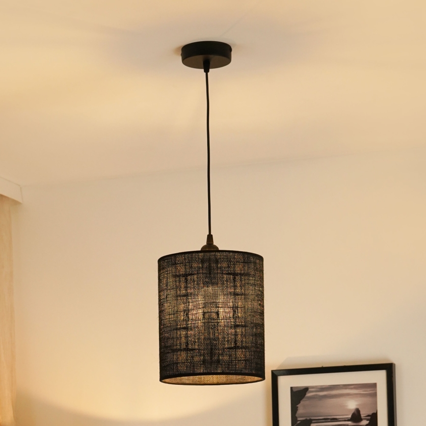Brilagi - Lühter TUBES 1xE27/15W/230V d. 20 cm must