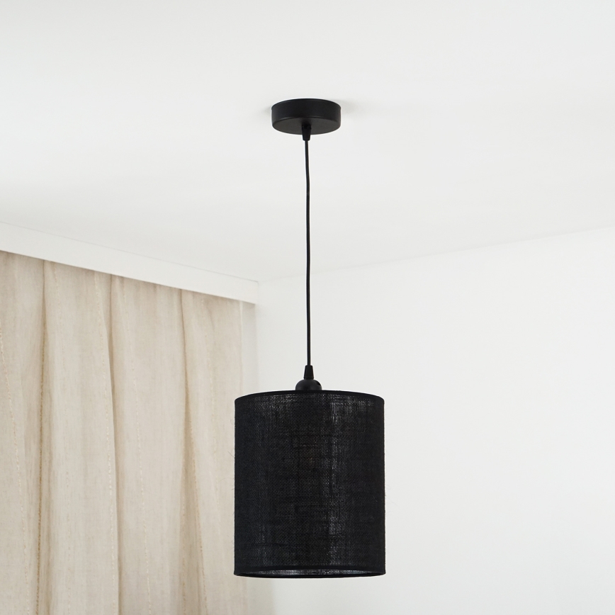 Brilagi - Lühter TUBES 1xE27/15W/230V d. 20 cm must