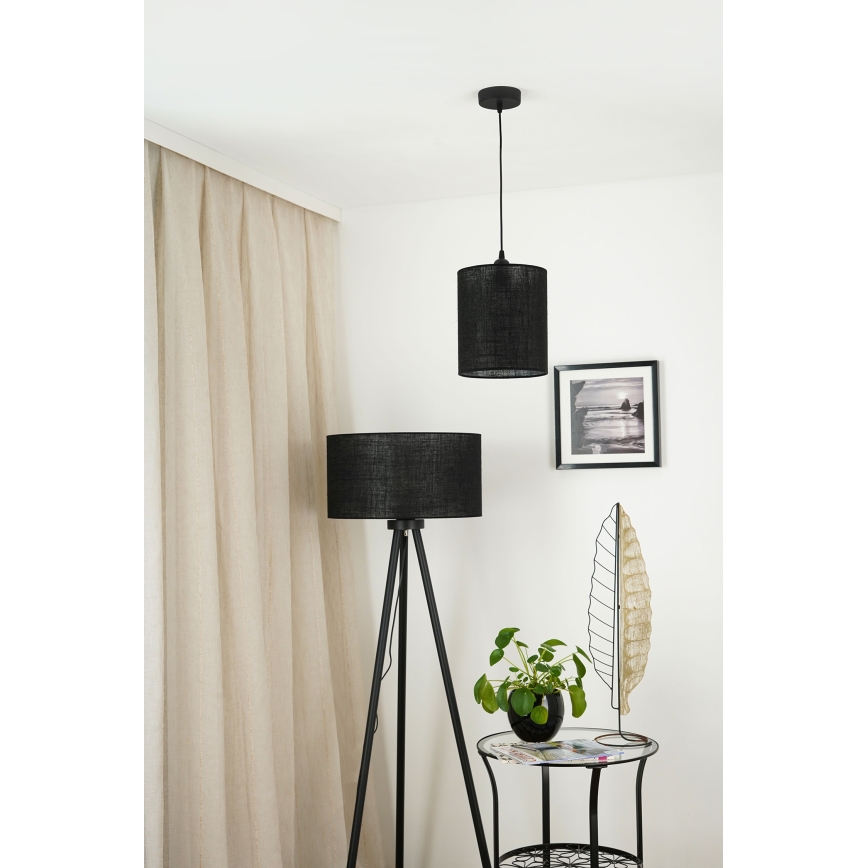 Brilagi - Lühter TUBES 1xE27/15W/230V d. 20 cm must