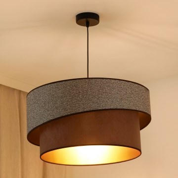 Brilagi - Lühter VEGAS SHINE 1xE27/15W/230V d. 50 cm hall/pruun
