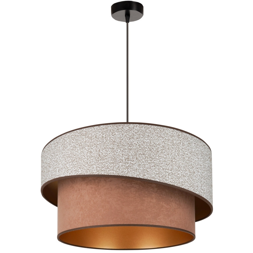 Brilagi - Lühter VEGAS SHINE 1xE27/15W/230V d. 50 cm hall/pruun