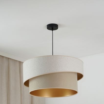Brilagi - Lühter VEGAS SHINE 1xE27/15W/230V d. 50 cm kreemikas/beež
