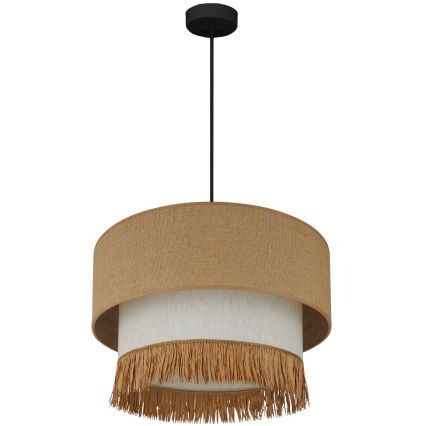 Brilagi - Lühter WINNETOU BOHO 1xE27/15W/230V d. 45 cm pruun/kreemikas
