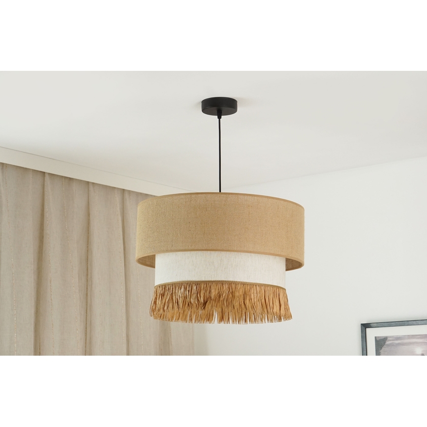 Brilagi - Lühter WINNETOU BOHO 1xE27/15W/230V d. 45 cm pruun/kreemikas