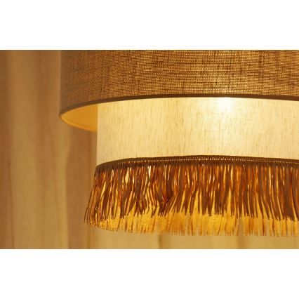 Brilagi - Lühter WINNETOU BOHO 1xE27/15W/230V d. 45 cm pruun/kreemikas