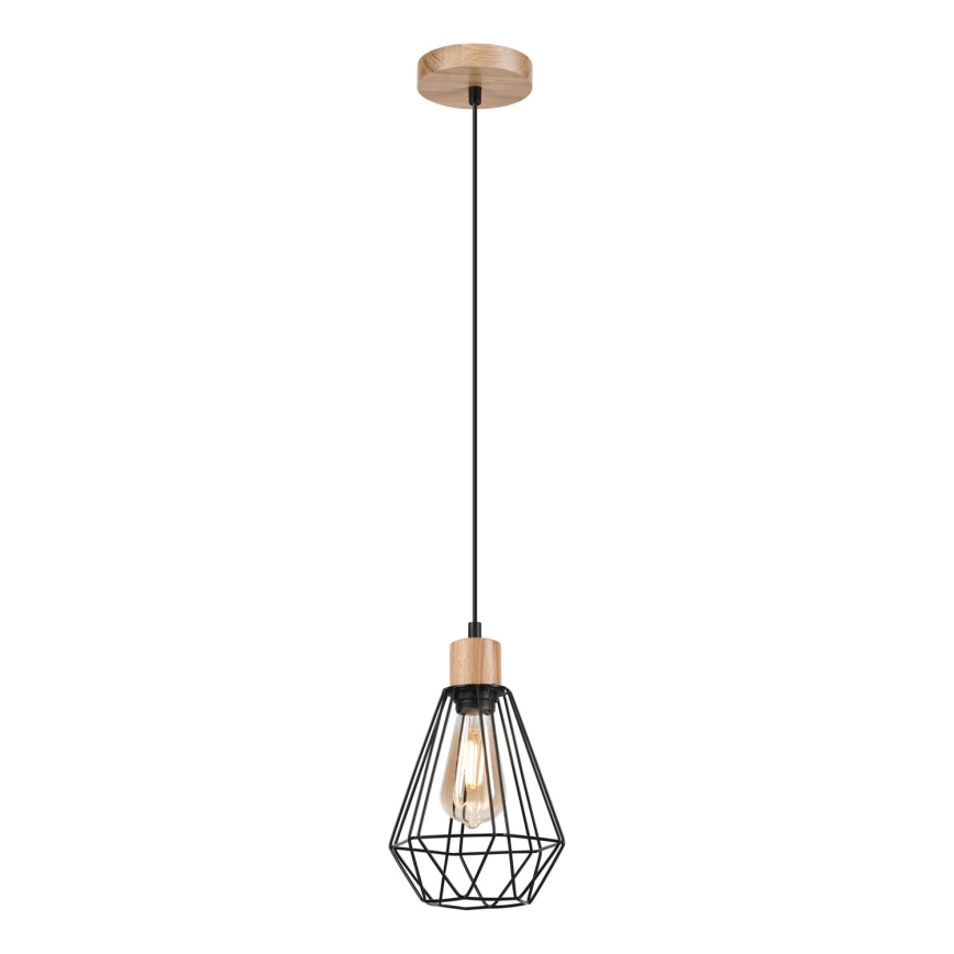 Brilagi - Lühter WOODY BASKET 1xE27/60W/230V tamm