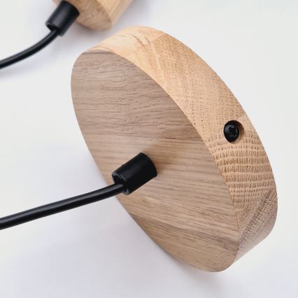 Brilagi - Lühter WOODY BASKET 1xE27/60W/230V tamm