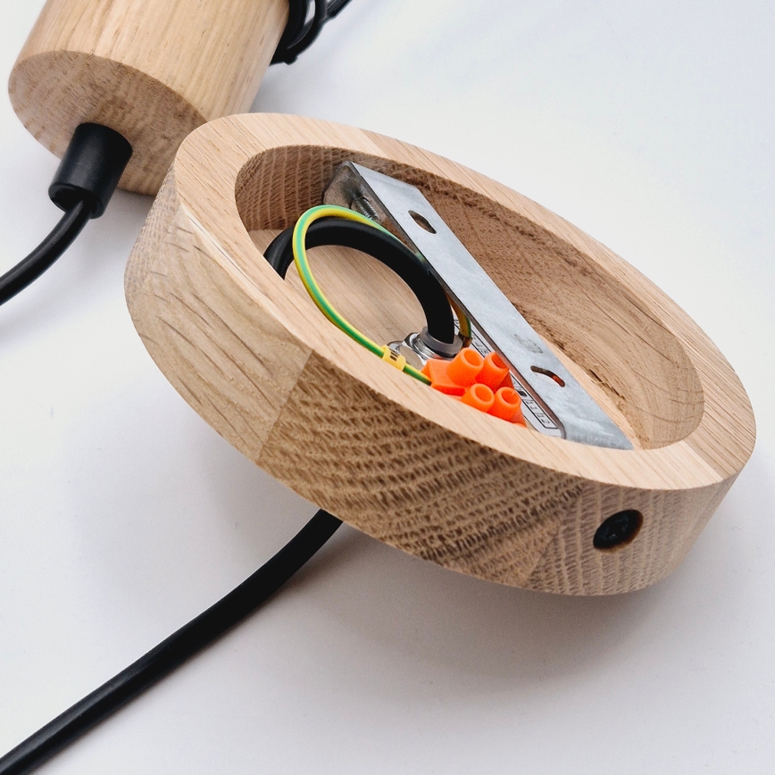 Brilagi - Lühter WOODY BASKET 1xE27/60W/230V tamm