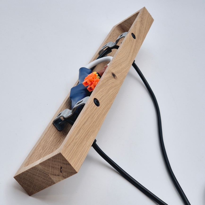 Brilagi - Lühter WOODY BASKET 2xE27/60W/230V tamm