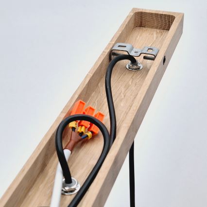 Brilagi - Lühter WOODY BASKET 3xE27/60W/230V tamm