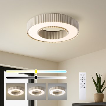 Brilagi - LUMIX hämardatav LED-laelamp LED/48W/230V 3000-6000K beež, läbimõõt 50 cm + kaugjuhtimispult